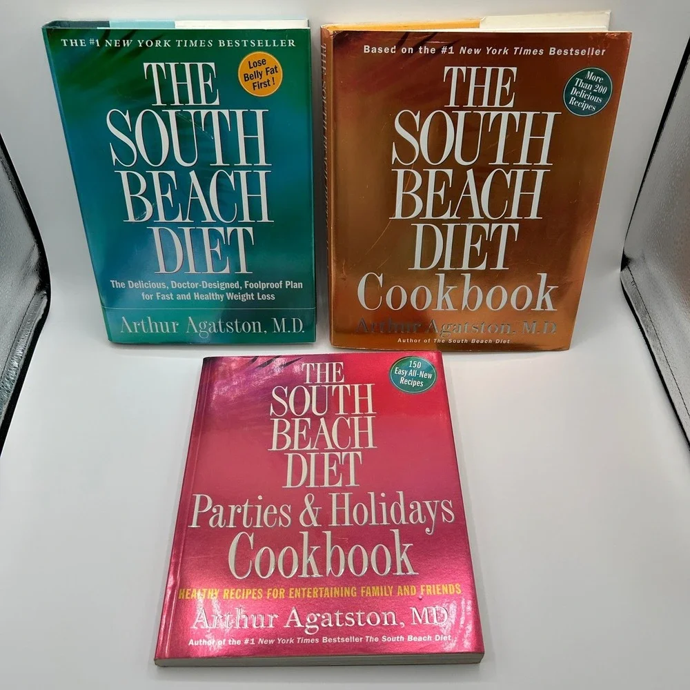 BUNDLE 3 Books The South Beach Diet Cookbook Parties Holidays Recipes Healthy